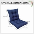thumbnail image 3 of TOPCHANCES Indoor/Outdoor Chair Cushions 42'' x 21'' x 3", Waterproof Tufted Thick Patio Wicker Chair Seat Cushion Rocking Chair Cushion (Navy Blue, Set of 1), 3 of 9