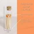 thumbnail image 3 of Candy Corn Blend Decorative Matches, 40 Small Premium Wooden Matches | Artisan Matches for Candles, Safety Matches for Lighting Candles with Match Striker On The Bottle | Perfect Candle Accessories, 3 of 4