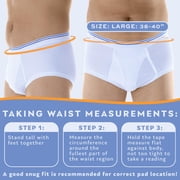 Wearever Mens Incontinence Underwear Washable Bladder Control Briefs, 3-Pack