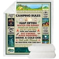 thumbnail image 2 of Ultra Soft Camping Bus Throw Blankets Retro Bus Camper Decor Sherpa Blanket Lightweight Warm Camping Blanket Suitable for Sofa Couch Bed, 2 of 7
