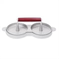 thumbnail image 1 of Prensa Doble para Hamburguesas, Máquina para Hacer Hamburguesas de Aleación de Aluminio con Manejar de Madera, Prensa para Carne, Máquina para Hacer Hamburguesas Redonda, 1 of 5