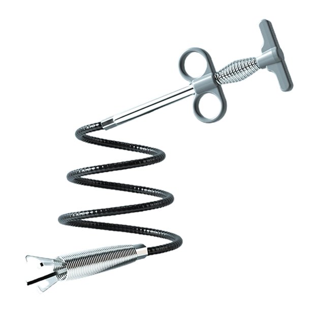 Sewer Pipe Dredging Extractor Flexible Grabber Claw Reacher Tool Drain Clog zhangyuxiang LED