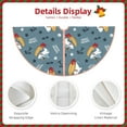 thumbnail image 4 of KLL Surf Shark Christmas Tree Skirt 36" ,Party Decorations Farmhouse for Christmas Decorations Holiday Party, 4 of 6