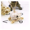 thumbnail image 3 of Pink Pumpkin Carriage Cinderella Style Necklace Fairy Tale anti-tarnish pendant Jewelry-14, 3 of 7