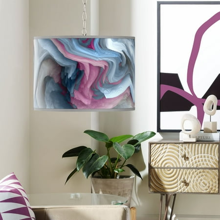 

Giclee Gallery Swag Style Europa Giclee Print Shade Plug-In Chandelier