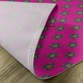 thumbnail image 5 of Ambesonne Hot Pink Place Mats Set of 4, Windmill Seem Flowers, Standard Size, Hot Pink Green and Blue, 5 of 6