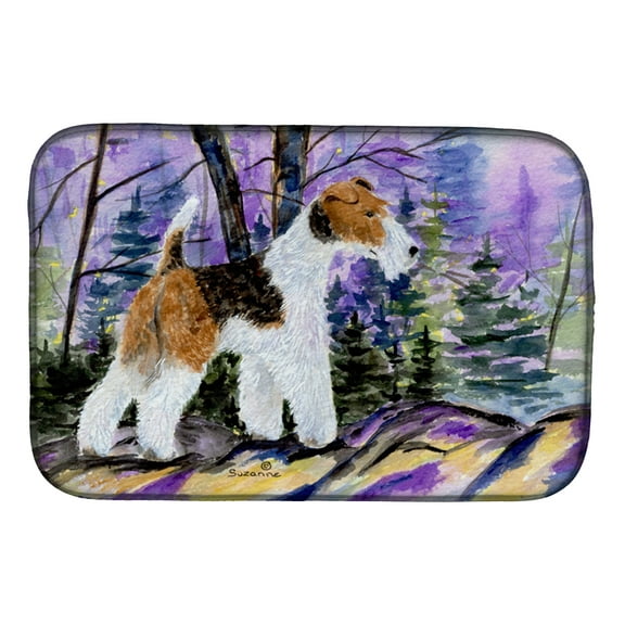 Fox Terrier Dish Drying Mat