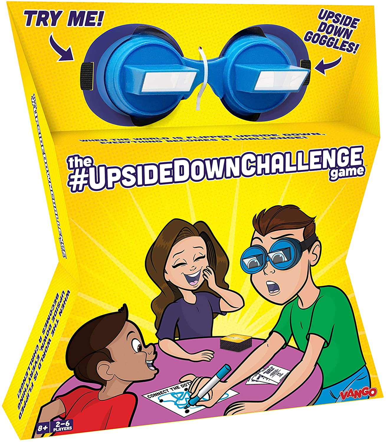The #UpsideDownChallege Game, Hilarious Party Game for Kids and Family, 2+ Players".
