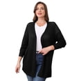 thumbnail image 2 of Daystry Women Casual Lightweight Cardigan Cover Up Open Front Breezy Long Sleeve Summer Blouses, 2 of 11