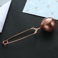 thumbnail image 3 of Yongwei 1pc Stainless Steel Rose Gold Tea Infuser Strainer Filter Tea Tool for Loose Leaf Tea with Handle, 3 of 8