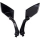 thumbnail image 4 of Espejo retrovisor universal para motocicleta, espejo trasero de diamante de 8/10mm para bicicleta de calle, bicicleta deportiva, Scooter Cruiser, negro carbono, 4 of 5