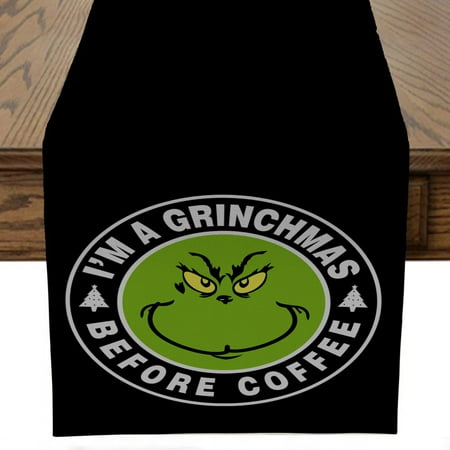 

Christmas Table Runners Christmas Decorations Merry Christmas Table Runners Christmas Black Table Runner Xmas Winter Holiday Kitchen Dining Home Table Decorations