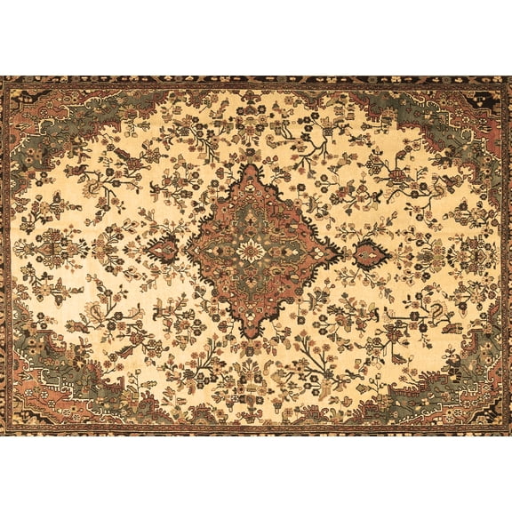 Ahgly Company Indoor Rectangle Persian Brown Traditional Area Rugs, 5' x 7'