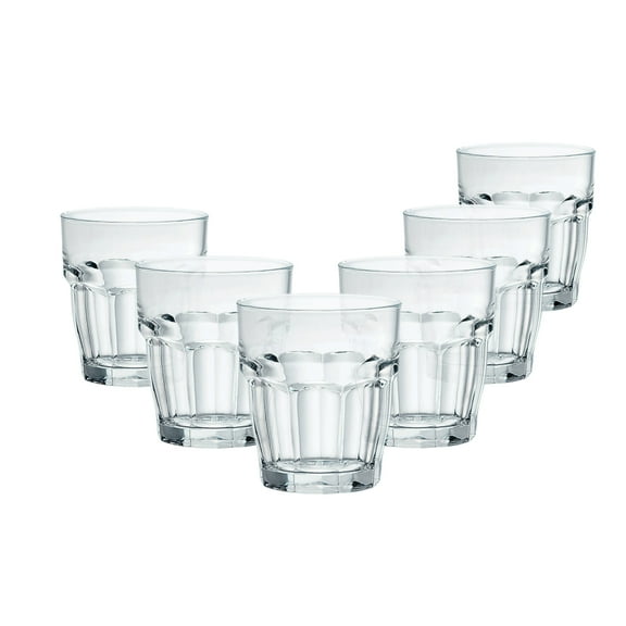 Bormioli Rocco Rock Bar Stackable Rocks Glasses, Set of 6, 9 1/4oz.