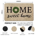 thumbnail image 6 of NYDECOR Welcome Mat for Front Door Rustic Farmhouse Door Mat Wreath Home Sweet Home Doormat Quote Floor Mats Rubber Non Slip Entrance Rug for Indoor Outdoor, 17" x 28", 6 of 7