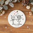 thumbnail image 4 of [ Message me the custom infor] Valentine's Day Ornament, Our First Valentine's Day As A Engaged, Personalized Couple Gift, Bride Groom Keepsake, Gift For Him, Gift for Her, 4 of 5