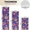 thumbnail image 4 of Purple Paisley and Floral Pattern Kitchen Rugs Sets Of 3,Kitchen Runner Rugs Non Skid Washable,Decorative Kitchen Floor Mats for Kitchen,Sink,Laundry,17"x30"+ 17"x47" + 17"x59", 4 of 6