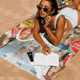 thumbnail image 4 of Toalla de playa de microfibra absorbente de secado rápido para chicas Kpop G-GIDLE (G)I-DLE Toalla de yoga suave para natación, resort, escalada de montaña, 4 of 5