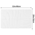 thumbnail image 6 of Unique Bargains 2 Pcs Geometry Absorbent Bathroom Rug Khaki/White 20" x 32", 6 of 6