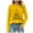 Yellow, variant on Christmas Shirt Women Merry Christmas Pullover Lights Graphic T Shirts Xmas Long Sleeves Tops (Yellow, 3XL)