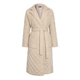thumbnail image 5 of kamemir Long Puffer Coat Women Lightweight Quilted Down Jacket Overcoat Warm Winter Coats Trendy Casual Outerwear with Belt(Beige,L), 5 of 6