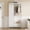 White with texture, variant on Spacious Storage Solution Armoire Wardrobe Closet – Modern Metal & Wood Frame, Double Doors, Open Hanging Rod, Bottom Drawer, Shelves, Freestanding Bedroom Furniture – Ideal for Small Spaces