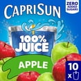 thumbnail image 3 of (4 pack) Capri Sun 100% Juice Apple All-Natural Juice from Concentrate with added ingredients, 10 ct Box, 6 fl oz Pouches, 3 of 17