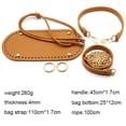 thumbnail image 4 of 1Set Handmade Handbag Bag Set Leather Bag Bottoms With Hardware Package Accessories HandBag Shloulder Straps DIY Women Backpack, 4 of 7