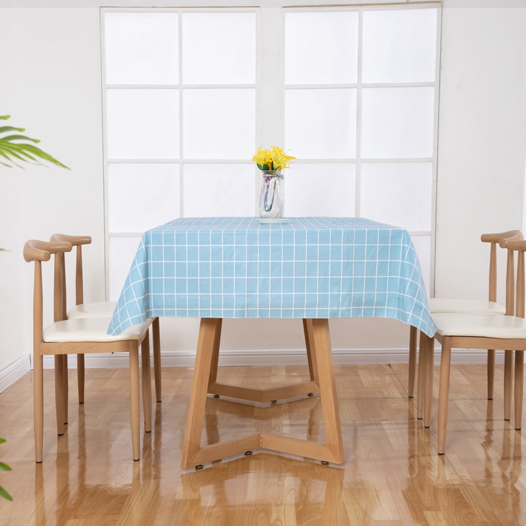 Ray Star Vinyl Tablecloths 52x70 Spring Tablecloth Plastic Picnic Outdoor and Camping Waterproof Oilcloth Table Cover for Rectangle Tables