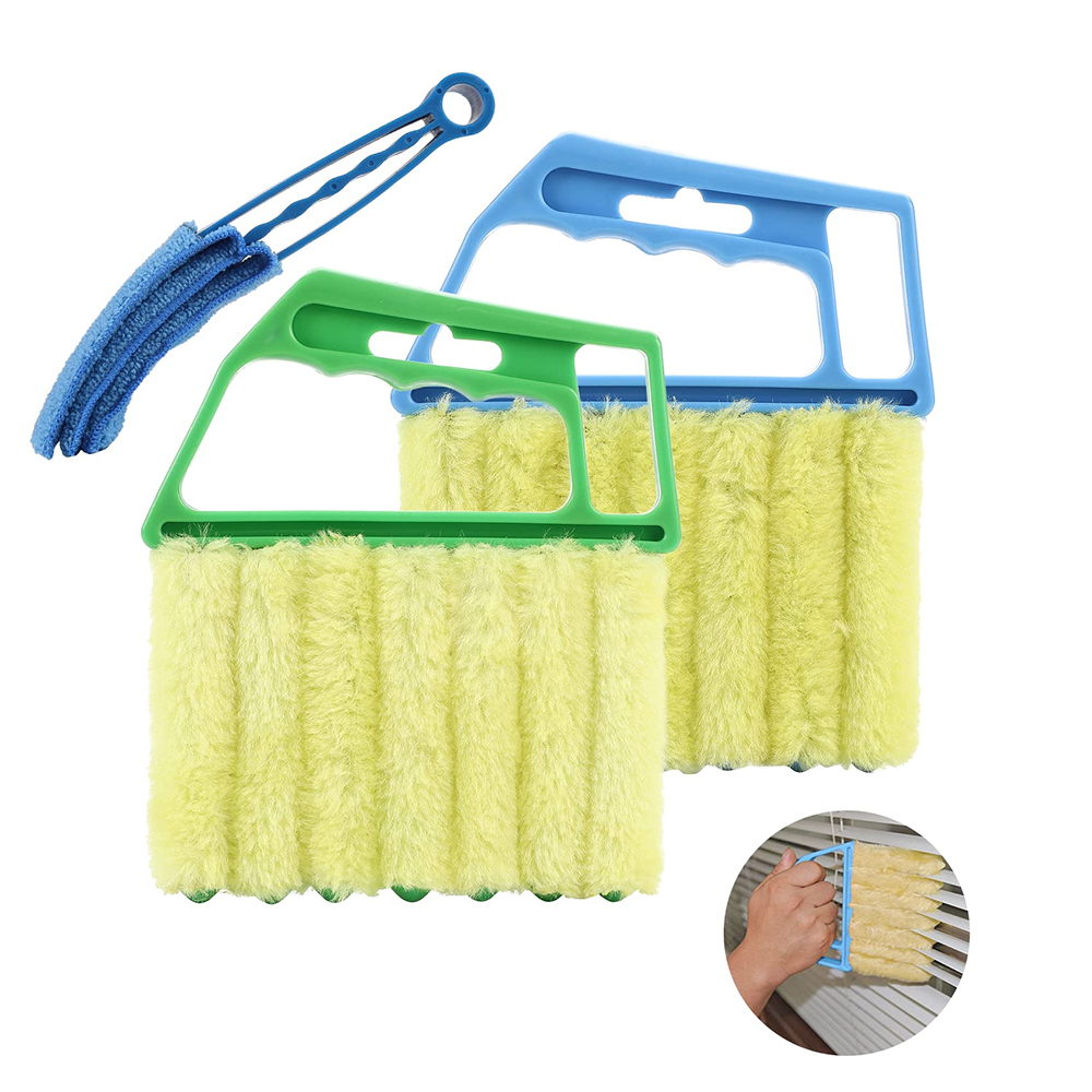 3 Pcs Window Blind Cleaner Duster Brush Microfiber Blind Cleaner Tools