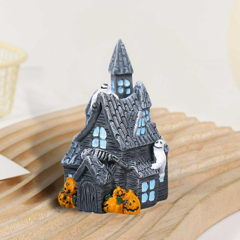 YAMB Halloween Haunted House Village Set - Miniature Spooky House