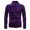 Purple, variant on Mens Winter Jackets Winter Velvet Stand Collar Long Sleeve Base Layer Shirt Thermal Underwear Top for Cold Weather Comfort Size:M