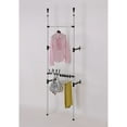 thumbnail image 2 of Modern Telescopic 3-Tier Clothes/Jeans Rack, Metallic, 2 of 2