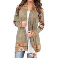thumbnail image 2 of Vedolay Cardigans for Women Open Front Cropped Cardigan Coat Long Sleeve Knit Outwear 2023 Khaki,XL, 2 of 4