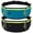 Black/Blue, variant on Hengguang 2 Pack Running Belts for Men Women, Slim Sports Waist Belt Bag with 3 Separate Pockets, Running Phone Holder Pouch with Reflective Strips, Waterproof Money Fanny Pack for Cycling Hiking