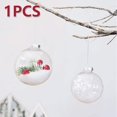 thumbnail image 1 of Clear Plastic Ball Baubles Sphere Fillable Christmas Tree Ornament, 1 of 9