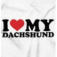 thumbnail image 2 of Love My Dachshund Dog Breed Pet Owner Women's Long Sleeve T Shirt Brisco Brands S, 2 of 6