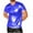 Blue, variant on FNFYFH Men's Shiny T-Shirts Short Sleeve Tees Sparkly Shirts Glossy Summer Tops Black,S