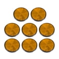 thumbnail image 1 of 8uds Redondo Atornillable Seguridad Rayos Reflectores Traseros Reflectores Naranja, 1 of 1