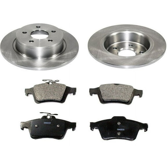 Rear Brake Pad and Rotor Kit - Compatible with 2013 - 2016 Ford Escape 2014 2015