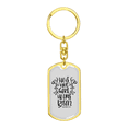 thumbnail image 4 of He'S Not Here Matthew 28:6 Stainless Steel or 18k Gold Premium Swivel Dog Tag Keychain, 4 of 16