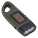 thumbnail image 4 of Manivela de mano Linterna con energía solar Linterna LED recargable de emergencia Linterna de supervivencia Mosquetón rápido Linterna dínamo Antorcha para escalada al aire libre Mochila Senderismo, 4 of 14