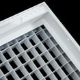thumbnail image 6 of Fits 8x30 and 30x8 Duct Opening | Aluminum Eggcrate Return Air Grille | Low Noise & High Air Flow, Rust Proof Vent Cover Grill for Sidewall & Ceiling | White | Outer Dimensions: 9.75" X 31.75", 6 of 8