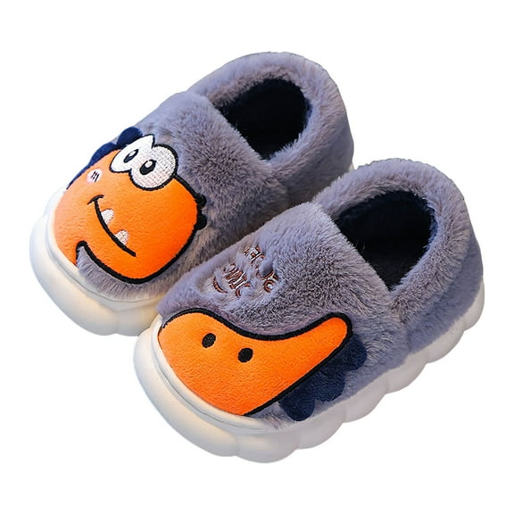 KEXE Toddler Slippers Girl Toddler Girl Sandals Toddler Kids Slippers Cute Animal Cartoon Shoes Girls Boys Warm Winter Household Slippers 10-10.5 Years