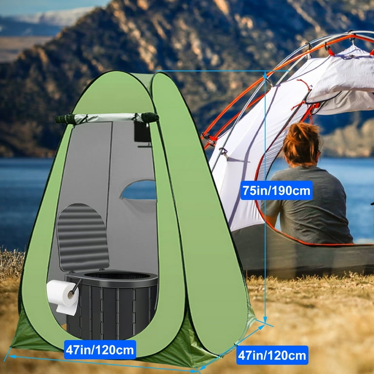 Musment Portale Foldable Camping Toilet Set with Privacy Tent
