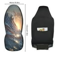 thumbnail image 3 of American flag sunset ocean wave power Car Seat Covers Pack of 2 Universal Front Seat Protective Cover, 3 of 5