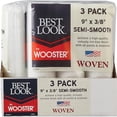 thumbnail image 4 of Best Look By Wooster 9 In. x 3/8 In. Woven Fabric Roller Cover (3-Pack) DR465-9, 4 of 5