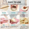 thumbnail image 2 of Empanada Maker Press, 3size Professional Dumpling Maker Mold Kit with Dough Cutter and Filling Spoon, Fast to Make Empanadas Pierogi Ravioli Calzone Turnover Pastelitos, 4"+3"+2., 2 of 8
