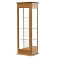 thumbnail image 3 of Waddell 792K-MB-AK Varsity 25 x 77 x 18 in. Hinged Door Lighted Tower Display Case, Mirror Back - Autumn Oak, 3 of 7