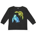 thumbnail image 3 of Inktastic Sea Turtles Swimming Together Boys or Girls Long Sleeve Toddler T-Shirt, 3 of 5
